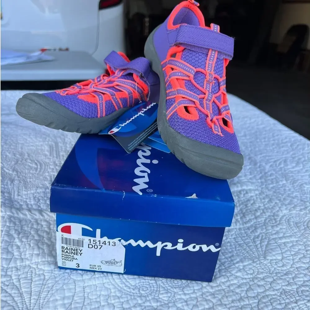 Champion Rainey Rainey purple & coral water sneakers, Children